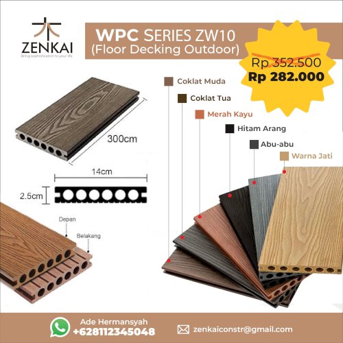 WPC Series ZW 10 (Floor Decking Outdoor)