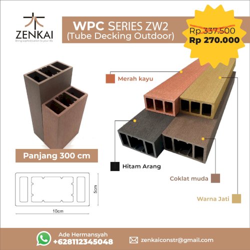 WPC Series ZW 2 (Tube Decking Outdoor)